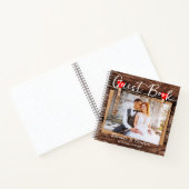 Begroting - Rustic Wood Wedding Photo Guest Book Notitieboek (Binnen)