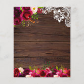 Begroting Rustige Bourgogne Floral Wood bespaart d Flyer (Achterkant)