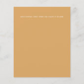 Begroting Rustige Chamomile Mimosa floral Wedding (Achterkant)