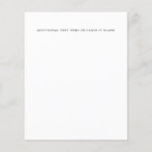 Begroting Rustige Chamomile Mimosa floral Wedding (Achterkant)