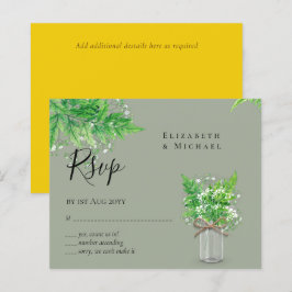 BEGROTING Rustige Groene Natuur RSVP Varens Blader
