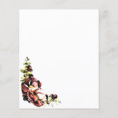 Begroting Rustige Herfst Floral Wedding Uitnodigin (Achterkant)