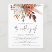Begroting Rustige Herfst Florals Wedding (Voorkant)
