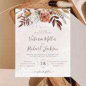 Begroting Rustige Herfst Terracotta Floral Wedding
