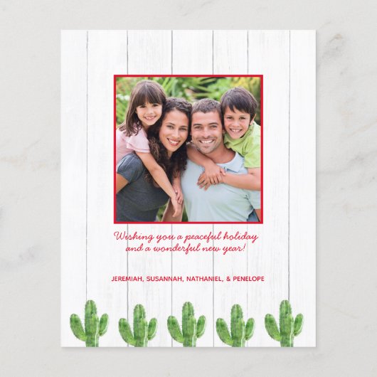 Begroting Rustige kerstcactus Houdgoedfoto (Achterkant)