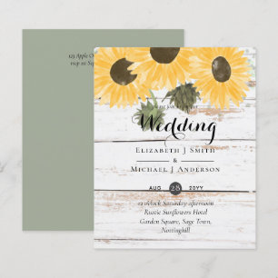 Begroting Rustige zon Moss Green Leaves Wedding
