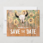 Begroting Rustige zonnebloemen Bull Skull Save the (Voorkant)