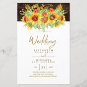 Begroting Rustige Zonnebloemen Zomer Berichten (Voorkant)