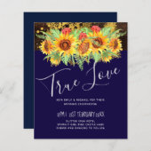 Begroting Rustige Zonnebloemen Zomer Berichten (Voorkant / Achterkant)