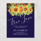 Begroting Rustige Zonnebloemen Zomer Berichten (Voorkant)