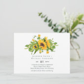 Begroting Rustige zonnebloemen Zuidelijke bruiloft (Staand voorkant)