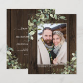 Begroting Rustisch hout Eucalyptus Foto slaat de d (Voorkant / Achterkant)