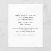 Begroting Rustisch neutraal Boho Floral Vrijgezell Flyer (Achterkant)