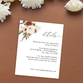 Begroting Rustisch Neutral Boho Floral Flyer