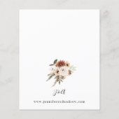 Begroting Rustisch Neutral Boho Floral Wedding Flyer (Achterkant)