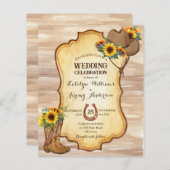 Begroting Rustische cowboylaarzen en pet met zonne (Voorkant / Achterkant)