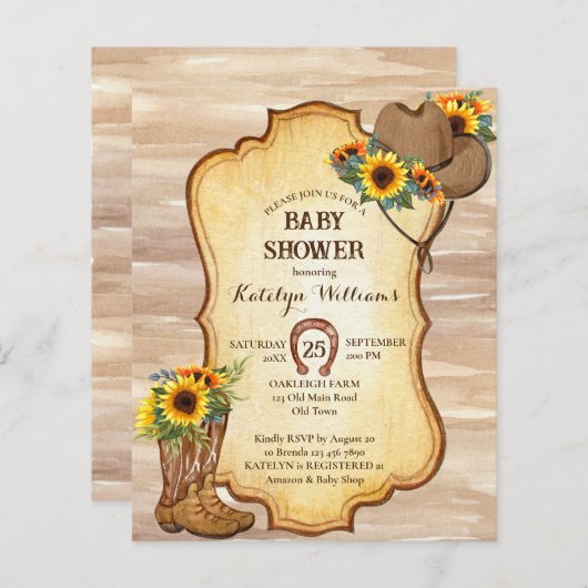 Begroting Rustische cowboylaarzen vilt pet zonnebl (Voorkant / Achterkant)