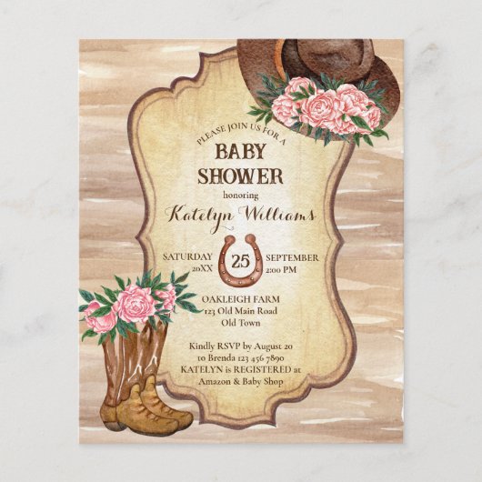 Begroting Rustische cowboylaarzen voor pet pinda's (Voorkant)