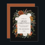 Begroting Sage-groene elegant botanische elegantaa<br><div class="desc">Een stijlvolle waterverf met een flinke kerstkaart. Met prachtige roest,  terracotta,  zwarte en sage groene pampas gras eucalyptus botanische waterverf details. Met dit moderne vakantiemodel kunt u zeker de stijl voor uw vakantieseizoen instellen</div>