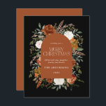 Begroting Sage-groene elegant botanische elegantaa<br><div class="desc">Een stijlvolle waterverf met een flinke kerstkaart. Met prachtige roest,  terracotta,  zwarte en sage groene pampas gras eucalyptus botanische waterverf details. Met dit moderne vakantiemodel kunt u zeker de stijl voor uw vakantieseizoen instellen</div>