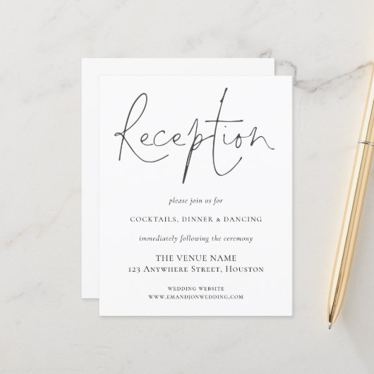 Begroting Script Ontvangst Details Bruiloft Enclos (Voorkant / Achterkant in situ)