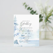 BEGROTING Snowy Mountains Winter Lake Bomen (Staand voorkant)