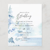 BEGROTING Snowy Mountains Winter Lake Bomen (Voorkant)