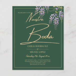 BEGROTING Spaans All-in-1 WISTERIA Gold Green BODA Flyer