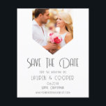 BEGROTING sparen de Datum Foto Modern Simple Weddi Flyer<br><div class="desc">BUDGET sparen de Datum Stijlvolle Moderne Eenvoudige Kaarten van de Weddenschap kenmerkt uw favoriete foto met de tekst "sparen de datum"in moderne kalligrafiekmanuscripttypografie. Ideaal voor bruiloften,  verjaardag,  baby shower,  verjaardagsfeestjes en feestjes. Ontworpen voor u door ©Evco Studio www.zazzle.com/store/evcostudio</div>