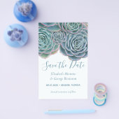Begroting sparen de Datum Succulents Wedding Flyer (Enkel)