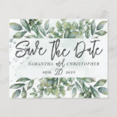 Begroting sparen de Datum Waterverf Eucalyptus (Voorkant)