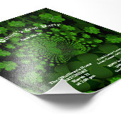 Begroting St Patrick's Day Party Clover Kaleidosco Foto Afdruk (Hoek)