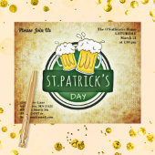 Begroting St Patrick's Day Party Irish Brew Paper