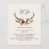 Begroting Stag terracotta floral rustic elegant (Voorkant)