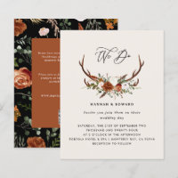 Begroting Stag terracotta floral rustic elegant