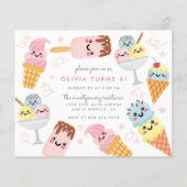 Begroting Stapel Ice-crème Kind Birthday Party (Voorkant)