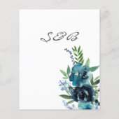 Begroting Stusty Blue 2 Floral Save the Date 2 (Achterkant)