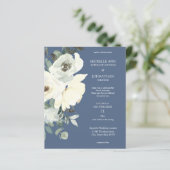 Begroting Stusty Blue & White op Blue Floral Weddi (Staand voorkant)