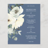 Begroting Stusty Blue & White op Blue Floral Weddi (Voorkant)
