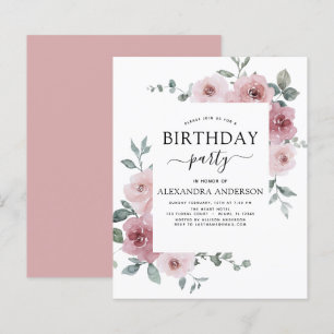 Begroting Stusty Pink Birthday Party Florence