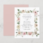 Begroting Stusty Pink Floral Eucalyptus Weddenscha (Voorkant / Achterkant)
