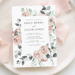 Begroting Stusty Pink Floral Eucalyptus Weddenscha