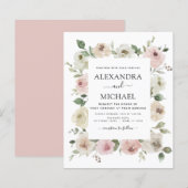 Begroting Stusty Pink Floral Eucalyptus Weddenscha (Voorkant / Achterkant)