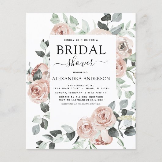 Begroting Stusty Pink Vrijgezellenfeest Florence Flyer (Voorkant)