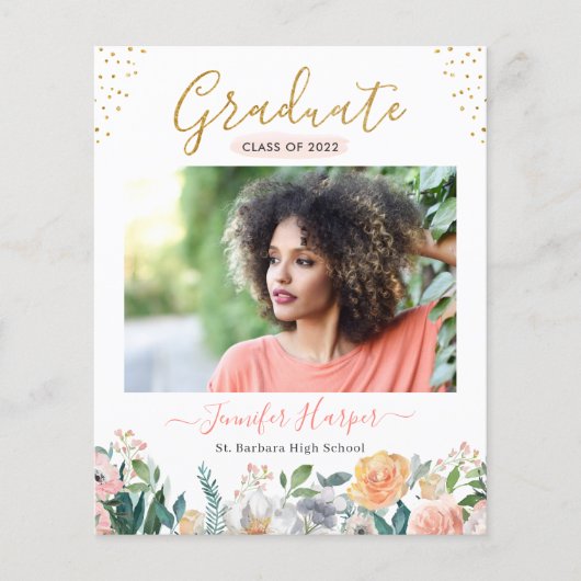 Begroting Stusty Roos Floral Afstuderen bekendmaki (Voorkant)