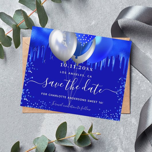 Begroting Sweet 16 koninklijke blauwe druppels spa