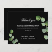 Begroting Sympathie zwarte eucalyptus bedankt (Voorkant / Achterkant)