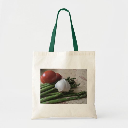 Begroting Tas — Asparagus, Knoflook en tomaten (Voorkant)