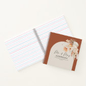 begroting terracotta bruiloft de heer en mevrouw g notitieboek (Binnen)