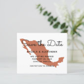 Begroting Terracotta Mexico Wedding Save the Date (Staand voorkant)